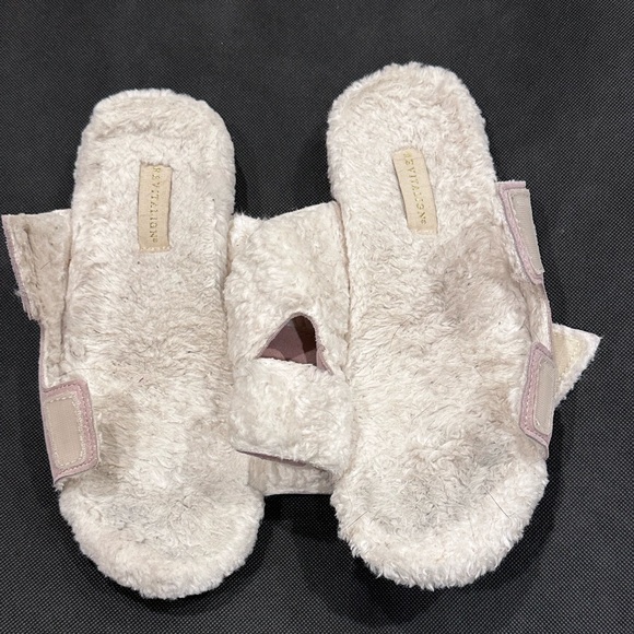 REVITALIGN Amelia Pink Sparkle Adjustable Leather/faux-fur Orthotic Slipper-10 - Picture 5 of 11